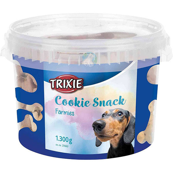 تشویقی سطلی بیسکوییتی مزرعه 1300گرمی Trixie